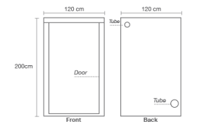 Alternative view of HOMEBOX – Q120 AMBIENT PAR+ | 120x120x200h cm
