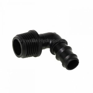 BARBED / MALE THREAD ELBOW 90° FITTING  16MM X 1/2 "