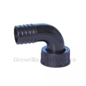 RACCORDO PORTAGOMMA GOMITO 90° CON GHIERA A FOLLE 25 X 1"