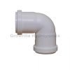 RACCORDO A GOMITO 90° IN PP AD INNESTO Ø 32MM CON DOPPIO BICCHIERE BIANCO