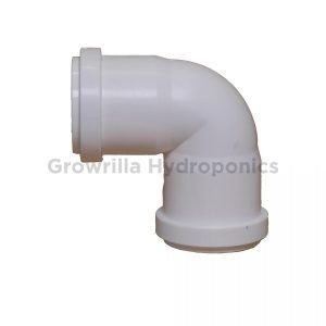 RACCORDO A GOMITO 90° IN PP AD INNESTO Ø 32MM CON DOPPIO BICCHIERE BIANCO