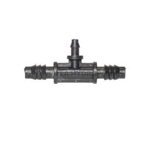 DRIP IRRIGATION REDUCING TEE BARB 12X6MM WHIT 1 WAY OUT
