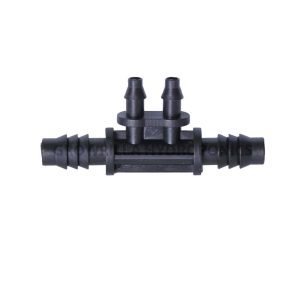 DRIP IRRIGATION REDUCING TEE BARB 12X6MM WHIT 2 WAY OUT