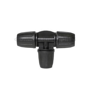 RACCORDO TEE 90 PORTAGOMMA 12MM CON GHIERA