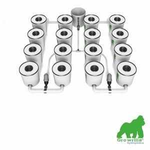 Alternative view of HYDROPONICS System RDWC PRO 16 POTS 4 ROWS