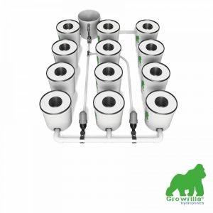Alternative view of HYDROPONICS System RDWC PRO 12 POTS 3 ROWS