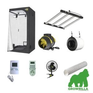 COMPLETE GROW BOX 80x80x180 INDOOR GROW KIT WITH LED GROW LIGHT ORTOLED S LINE HL BAR LIGHT (2.7 µmol/J) | 250W