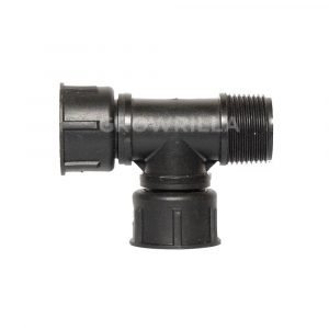 SWIVEL THREAD TEE FITTING 3/4" F F M