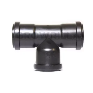 RACCORDO DI DERIVAZIONE 90° IN PP AD INNESTO Ø 50MM CON TRIPLO BICCHIERE NERO