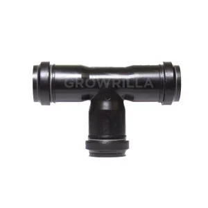 RACCORDO DI DERIVAZIONE 90° IN PP AD INNESTO Ø 32MM CON TRIPLO BICCHIERE NERO