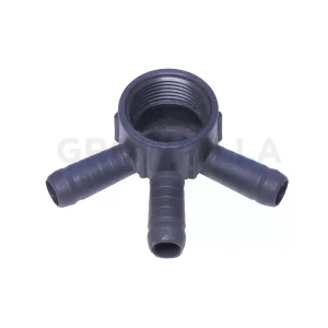 BARBED FITTING CONNECTOR 3 WAY OUT 16MMX 1" FEMALE