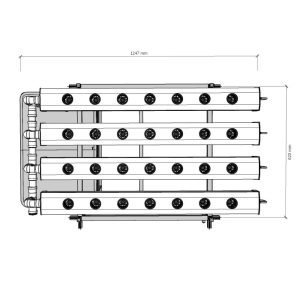 Alternative view of NFT Hydrokultursystem 28 Pflanzen