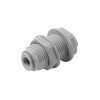 Raccordo ad innesto rapido passaparete con ghiera per tubi da 1/4"