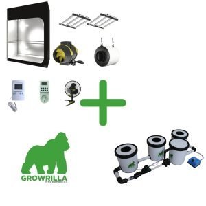 SET GROWRILLA RDWC3 PRO + GROWBOX 150x77x200 - 2x250W