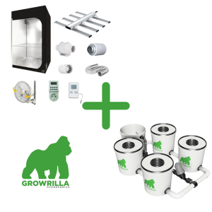 SET GROWRILLA RDWC4 PRO + GROWBOX 120x120x200 - 420W