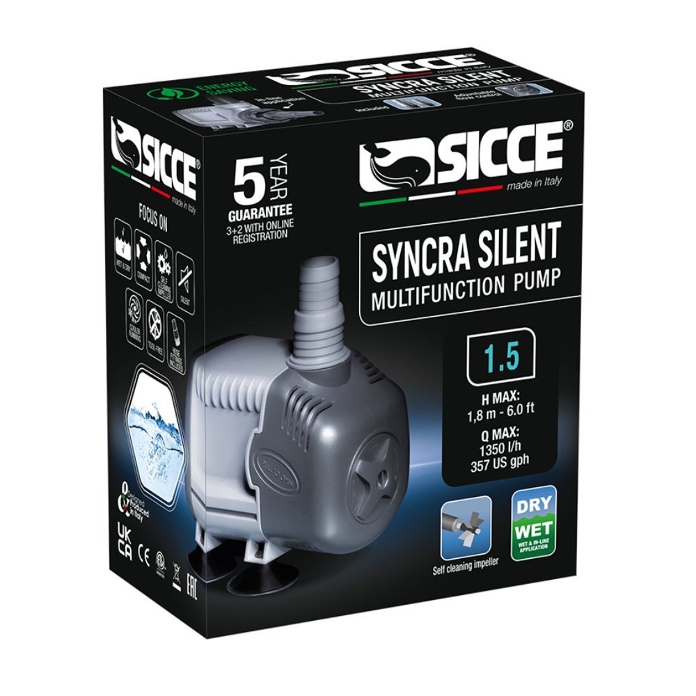Pompa Acqua Sicce Syncra Silent 1.5 – Portata 1350 L/h - immagine 3