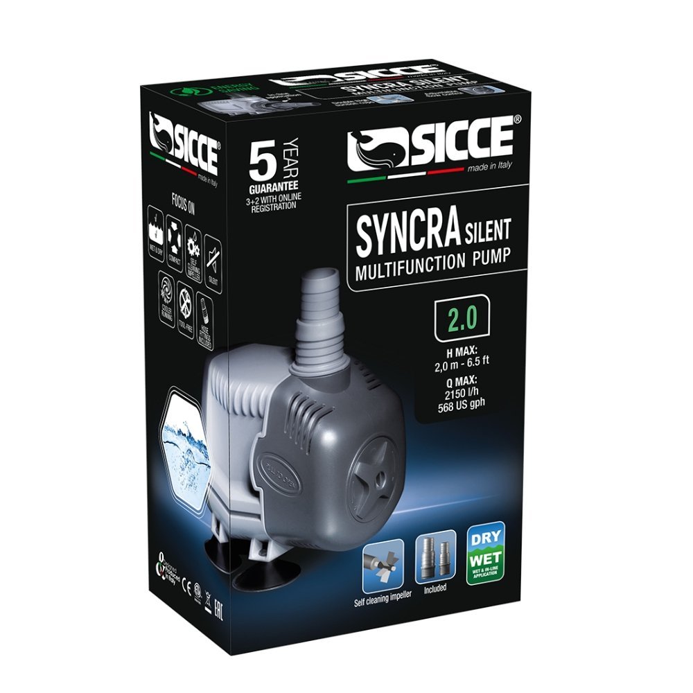 Pompa Acqua Sicce Syncra Silent 2.0 – Portata 2150 L/h - immagine 3
