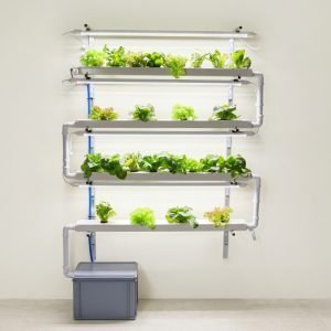 Huerto Vertical Hidropónico L4-120 – Sistema NFT de 4 Niveles (120 cm)